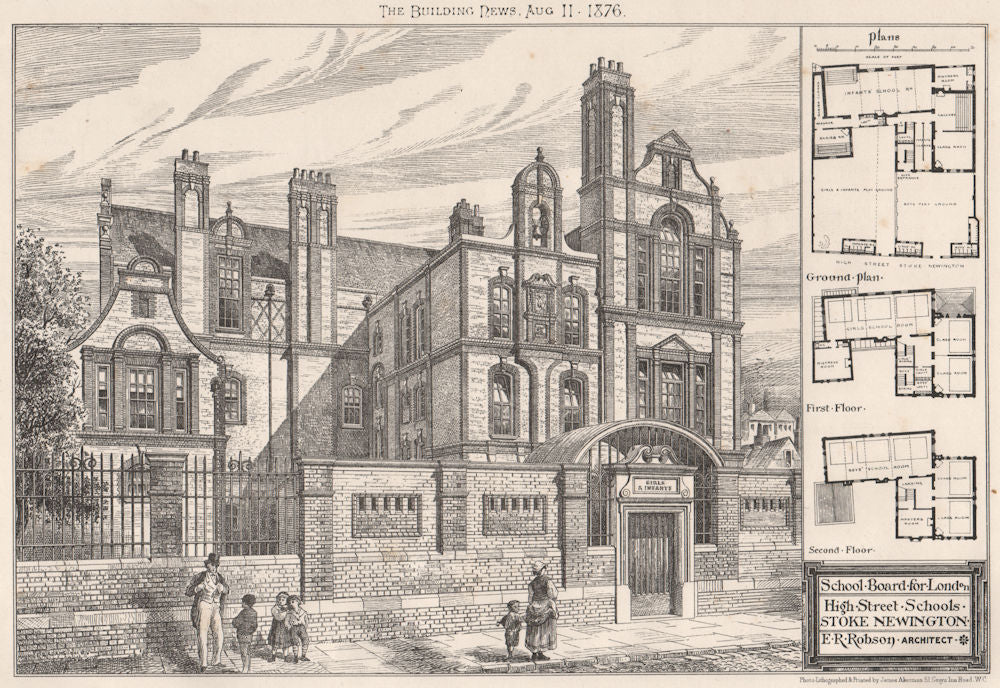 School Board for London, High Street Schools, Stoke Newington; E.R. Robson 1876